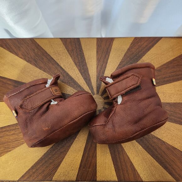 Lindberg Baby Booties Soft Brown Leather Fur Lining Winter Boots Shoes Warm - Picture 5 of 13